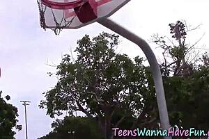 Real Lesbian Licks Teen Pussy At Party.