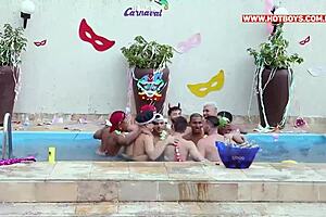 I watch passive teens in double penetration orgy