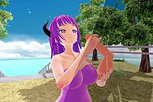 just another day with 3d hentai big ass and tits in fishnet