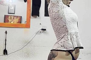 Caught Her Stretching at Home, Showing Off That Sexy Ass and Legs