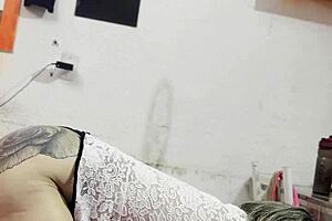 Caught Her Stretching at Home, Showing Off That Sexy Ass and Legs