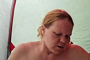 fucking a hot milf in the secluded tent