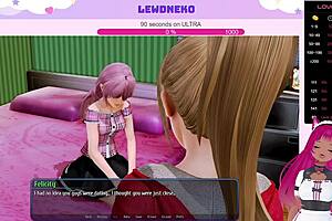 Vtuber LewdNeko Plays Harem Hotel Part 25 with Vibrator Fun! 🎮