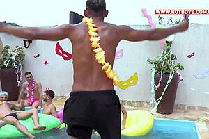 I watch passive teens in double penetration orgy