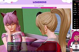 Vtuber LewdNeko Plays Harem Hotel Part 25 with Vibrator Fun! 🎮