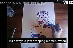 Detailed Cartoon Depiction of an Audiobook Storage Closet Organization