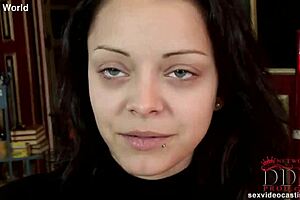 intriguing casting solo by brunette newcomer