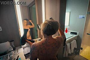 Latina Milf Blowbang Action