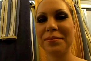 Blonde Babe Gives Blowjob Then Gets Screwed Deep In Missionary