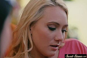 Cocksucking milf and teen drilled hard in glamour storyline threesome!