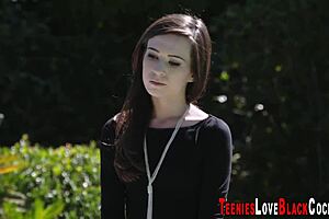 Hot Teenager Feels Intense Pleasure Sucking Big Black Cock In Doggystyle Facial