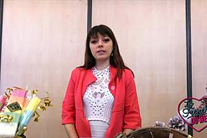 tiny 20-year-old french brunette loves sex in lingerie