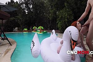 Desperate stepmom lets stepsons use her body without limits.