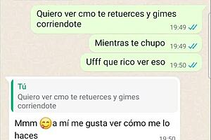 Chatting with sexy latina girlfriend after webcam fucking