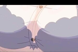 Purple haired character animated Hentai video