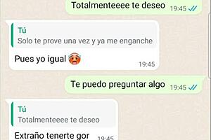 Chatting with sexy latina girlfriend after webcam fucking