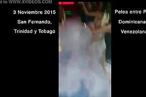 A wild party at which Latin American women go head to head