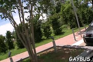 Gay boy inexperienced makes a messy blowjob