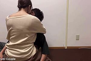 Emu Yumi Attacks Boyfriend With Intense Deep Kisses, Then Rides In Erotic Cowgirl POV With Big Tits Climax