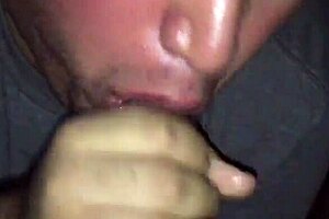 First time gay blowjob with big cock and experienced partner