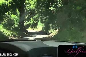 Ariel Grace gives blowjob, handjob, and footjob before fucking in Hawaii POV style.