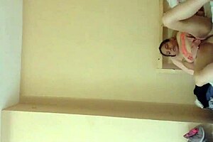 Ginger paris masturbates dirty in neon orange lingerie