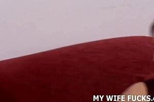 Accepting Cuckold Role in Femdom Blowjob Scene.