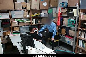 Penelope Reed Caught Shoplifting Gets Fucked On Camera By Robbers