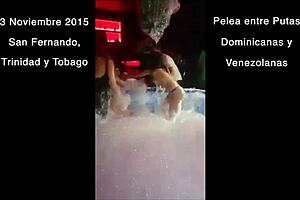 Venezuelan And Dominican Whores Fight At Caribbean Party Night Club