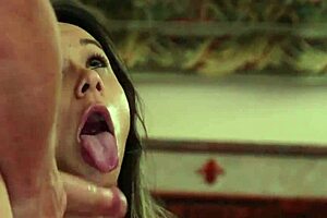 Busty Milf Gets Feet Worshipped And Throated