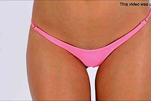 Bikini Babe's Crotch-Shot Obsession: Detailed Close-Ups of Her Pussy in Swimsuit