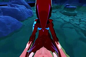 Mipha Rides and Swallows in Zelda Hentai