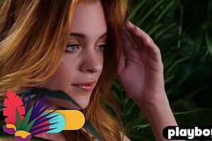 hairy pussy redhead celeste rasmussen posed naked curvy body