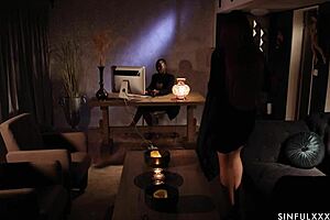 The above erotic scene by Zaawaadi with sinfulxxx in a black and white video