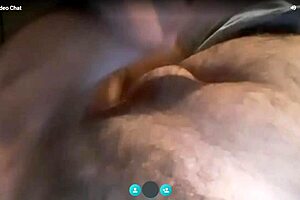 The husband watches his slut milf cum on shaved pussy