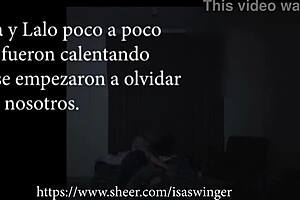 Isa Swinger, an old housewife, flashes and meets friends in a cuckold group encounter