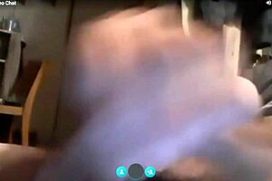 The husband watches his slut milf cum on shaved pussy