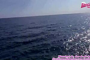 Wow! Petite German Teen Fucks Publicly On Beach Vacation In POV!