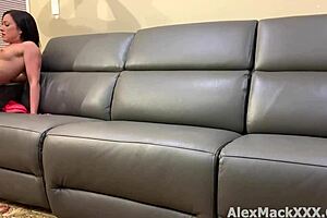 See him fuck the hot brunette? White boy pounds her ass backstage.