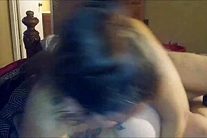 I let this chubby POF slut suck my cock, but she couldn't make me cum no matter how hard she tried.