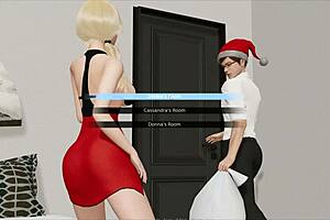 Headmaster gives naughty blonde a special Christmas gift