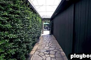 Big boobs blonde MILF strips lingerie, exposing her amazing body