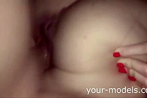 This close up, the amateur teen is being pounded from behind