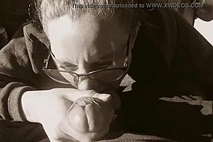 i wiped cum on him after she sucked his monster cock