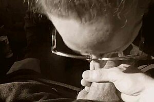 i wiped cum on him after she sucked his monster cock