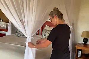 Blonde and Black Perform Double Blowjob in Public South African Shower