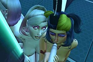 cyberpunk 2077 night of fun in 3d animation