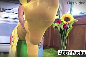 surreal kitchen dress up with abigail and her giant cucumber