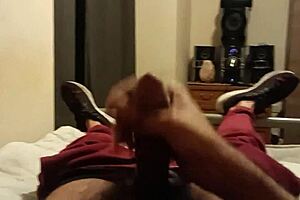 Rishi Bhardwaja plays with his big cock for you