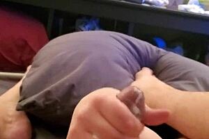 my small 18+ cock getting stroked